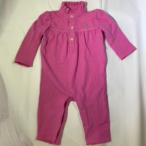 Pink Long Sleeve Knit Onezie